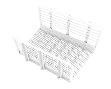 stairs isolated over white background, illustration