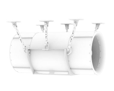 Arka planda fan 3d renk illüstrasyonu