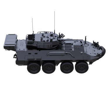 3 boyutlu askeri araç, izole edilmiş beyaz arka plan tankı. 