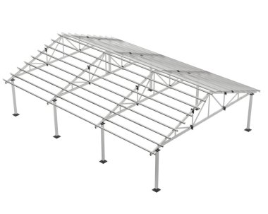 Warehouse frame isolated on white