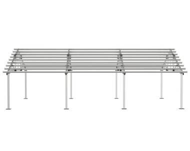 Warehouse frame isolated on white