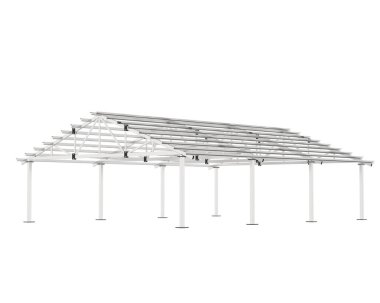 Warehouse frame isolated on white