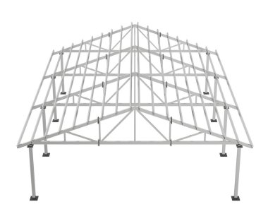 Warehouse frame isolated on white