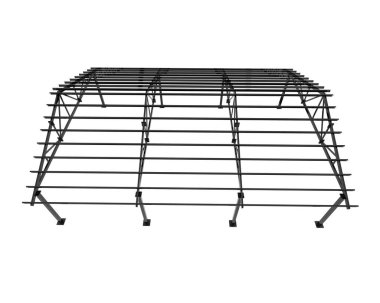 Warehouse frame isolated on white