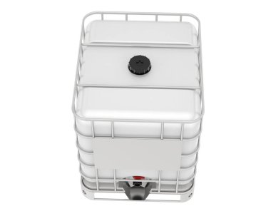 water container isolated on white background. 3d rendering