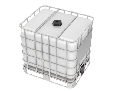 water container isolated on white background. 3d rendering