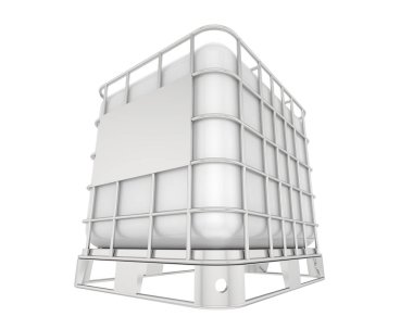 water container isolated on white background. 3d rendering