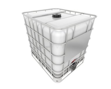 water container isolated on white background. 3d rendering