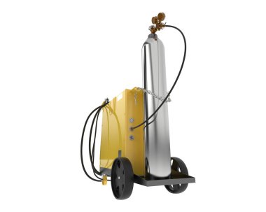 Beyaz arka plan üzerinde izole Kaynak Makinası