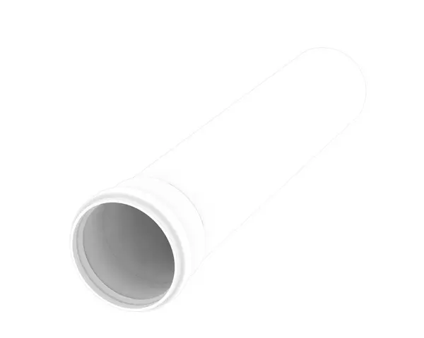 Tubo Isolato Sfondo Bianco — Foto Stock