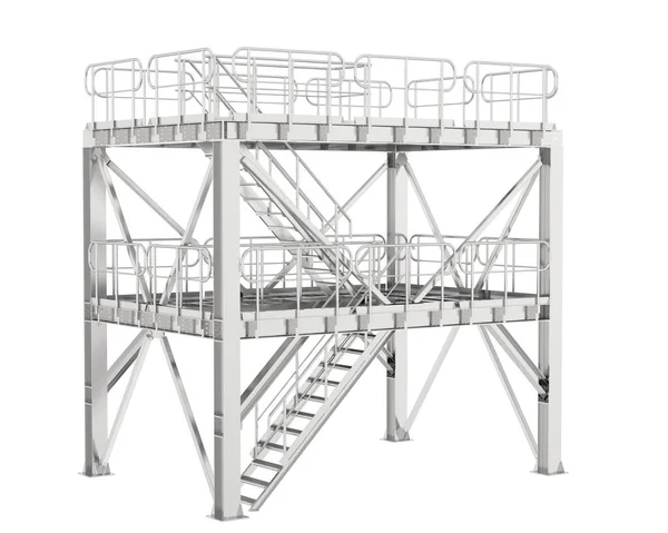 3d rendering image of platform on white background