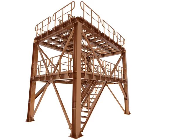 3d rendering image of platform on white background