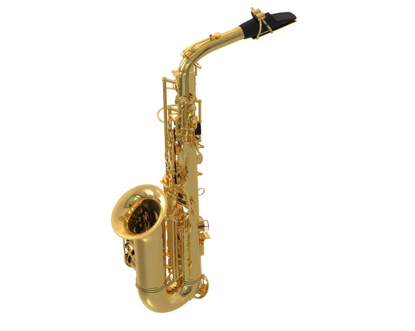 Musikinstrument Saxofon Nærbillede - Stock-foto