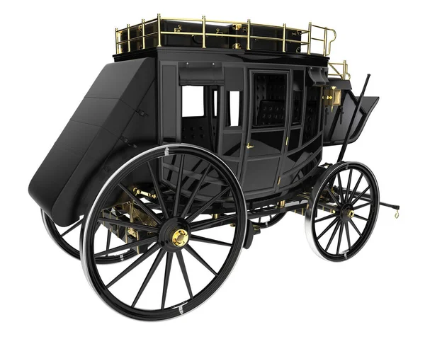 Eski klasik vintage taşıma, 3D çizim 