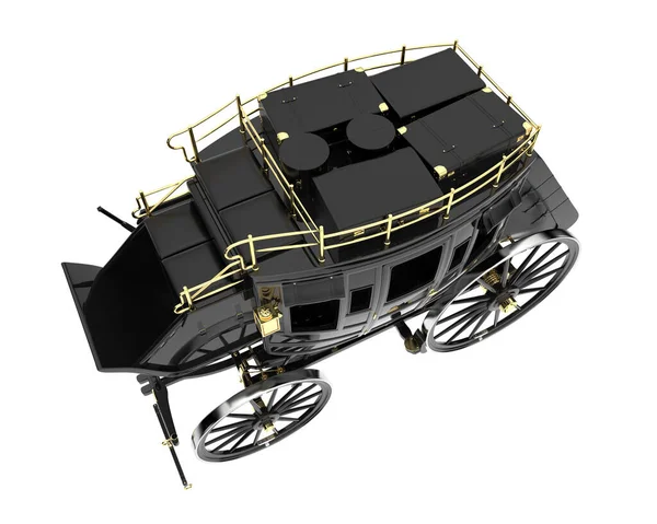 Eski klasik vintage taşıma, 3D çizim 