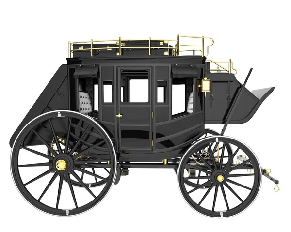 Old Classic Vintage Carriage Ispoated Illustration — Stock Photo, Image