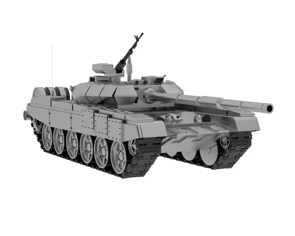 Modern Tank White Background Rendering — Stock Photo, Image