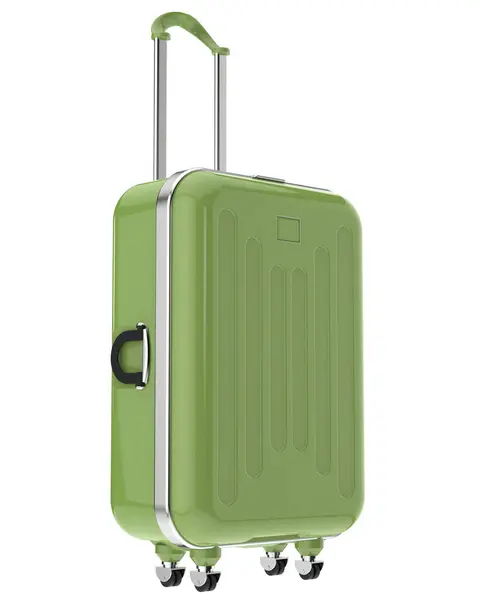 Moderner Koffer Isoliert Auf Weißem Hintergrund — Stockfoto