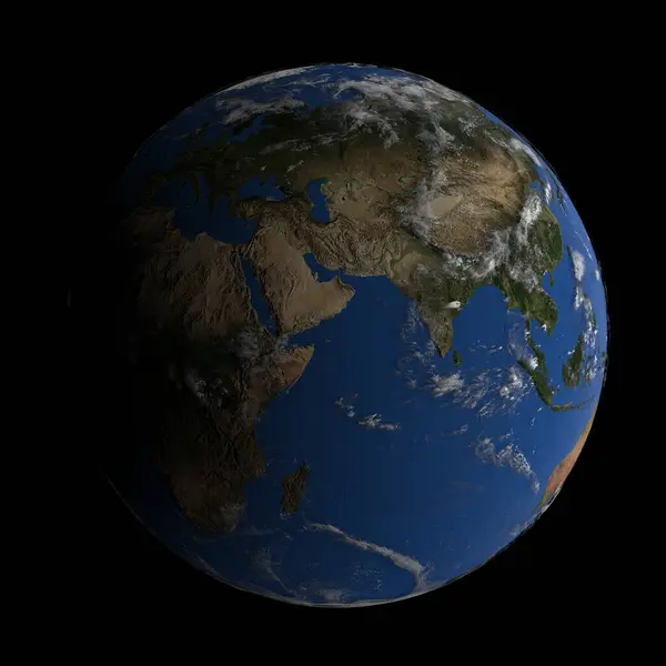 イラスト 詳細な惑星の表面 アース — ストック写真