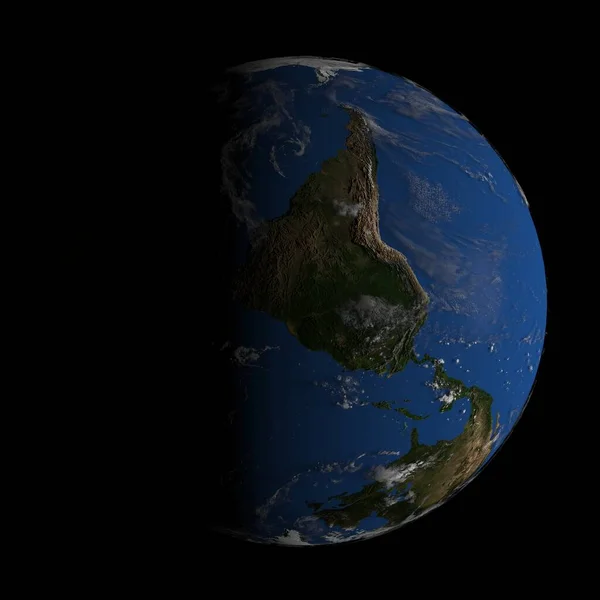 Illustration Surface Détaillée Planète Terre — Photo