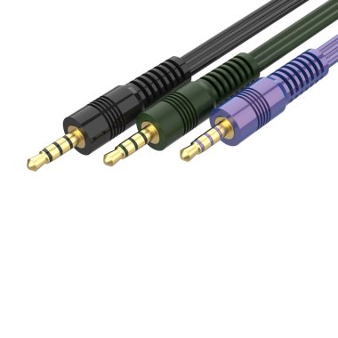 3.5 mm 'lik kriko arka planda izole edildi. Büyük yayınlar ya da baskılar için ideal. 3d görüntüleme - illüstrasyon 