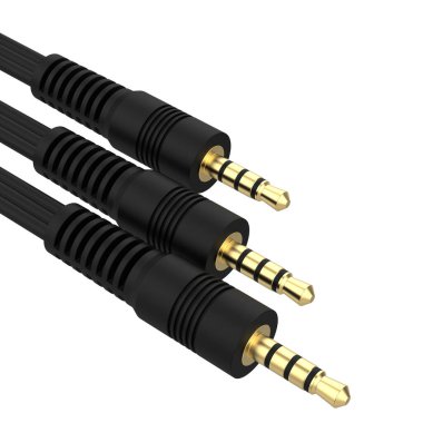 3.5 mm 'lik kriko arka planda izole edildi. Büyük yayınlar ya da baskılar için ideal. 3d görüntüleme - illüstrasyon 