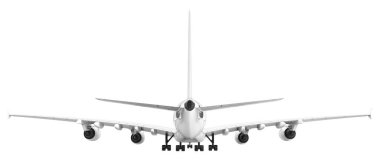 Uçuş uçağı arka planda izole edildi. 3d görüntüleme - illüstrasyon