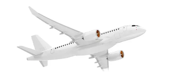 Fliegendes Flugzeug Isoliert Hintergrund Darstellung Illustration — Stockfoto