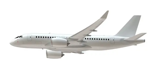 Vliegtuig Geïsoleerd Achtergrond Weergave Illustratie — Stockfoto