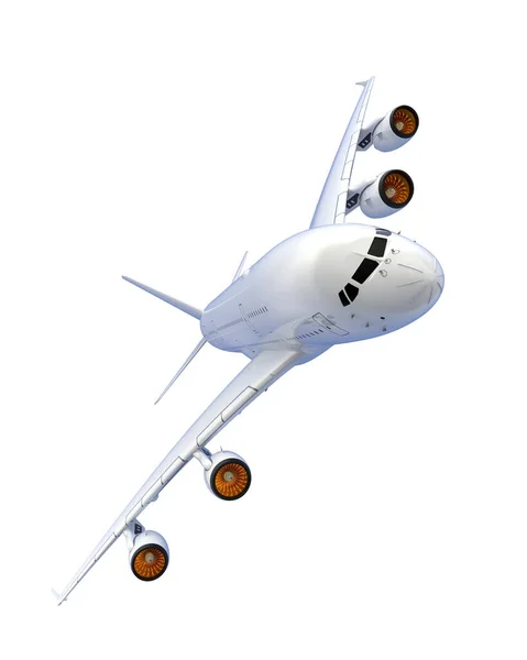 Flygplanet Isolerat Bakgrunden Återgivning Illustration — Stockfoto