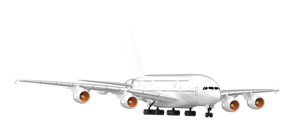 Fliegendes Flugzeug Isoliert Hintergrund Darstellung Illustration — Stockfoto