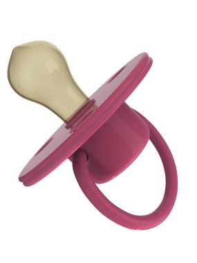 Bebek emziği arka planda izole edilmiş. 3d görüntüleme - illüstrasyon