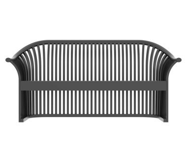 Beyaz arkaplanda izole edilmiş basit bank tasarımı