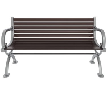 Beyaz arkaplanda izole edilmiş basit bank tasarımı