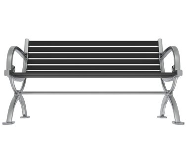 Beyaz arkaplanda izole edilmiş basit bank tasarımı