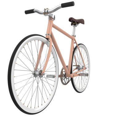 Beyaz arka plan üzerinde modern bisiklet