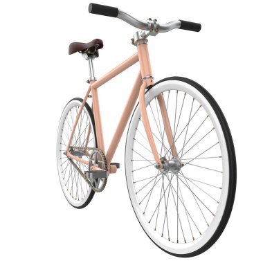 Beyaz arka plan üzerinde modern bisiklet