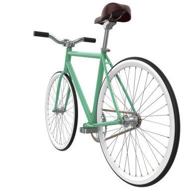 Beyaz arka plan üzerinde modern bisiklet