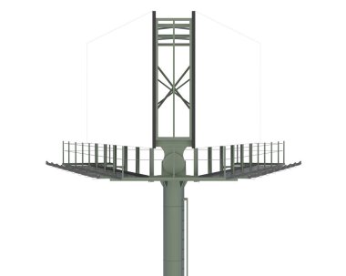 Beyaz arkaplanda izole edilmiş kopya alanı olan ilan panosu