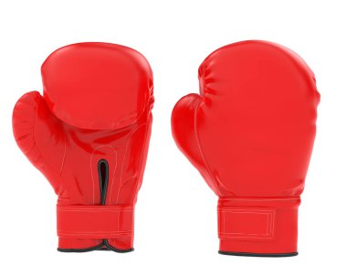 Boks eldivenleri arka planda izole edilmiş. 3d görüntüleme - illüstrasyon