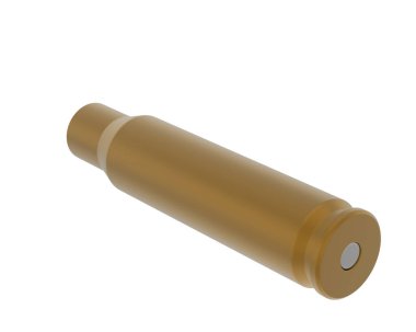 Mermi arka planda izole edilmiş. 3d görüntüleme - illüstrasyon