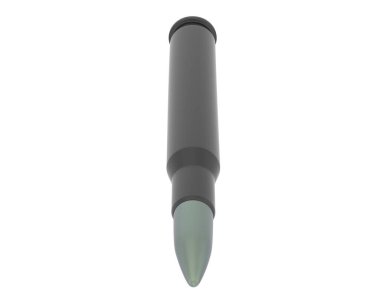 Mermi arka planda izole edilmiş. 3d görüntüleme - illüstrasyon