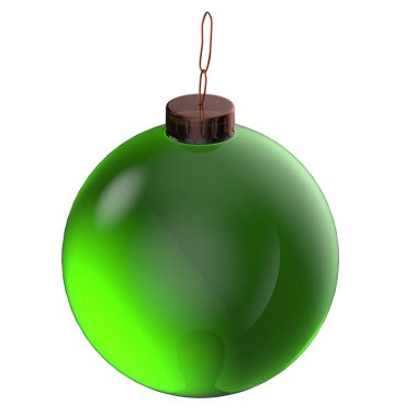 Noel balosu beyazda izole edilmiş.