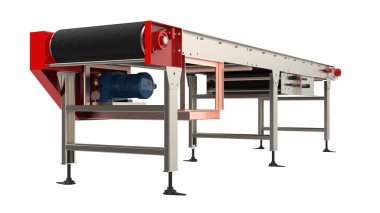 Endüstriyel ekipmanların 3 boyutlu çizimi. Taşıyıcı yapı 