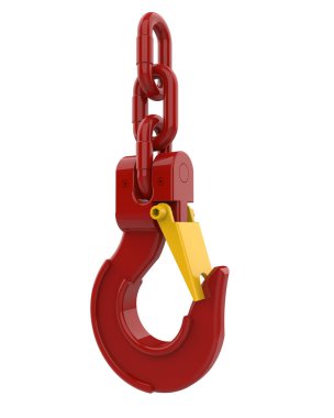 Crane arka planda izole edilmiş. 3d görüntüleme - illüstrasyon