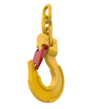 Crane arka planda izole edilmiş. 3d görüntüleme - illüstrasyon