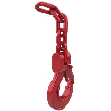 Crane arka planda izole edilmiş. 3d görüntüleme - illüstrasyon