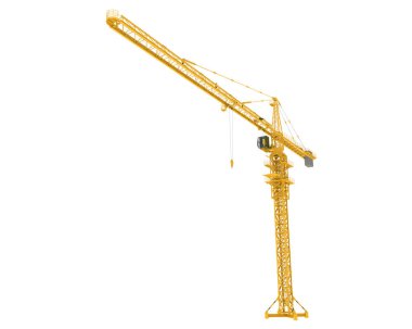 Crane arka planda izole edilmiş. 3d görüntüleme - illüstrasyon