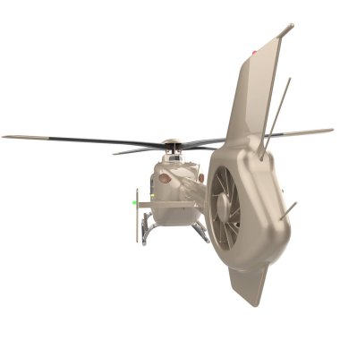 Modern helikopter beyaz arkaplanda izole edildi