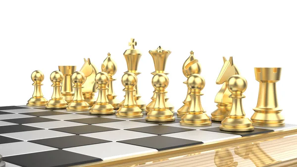 Illustration Chess Board Table Pieces — Stock Photo, Image